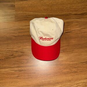 Budweiser Red and Tan Cap